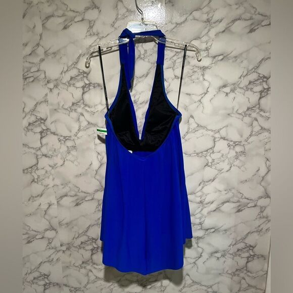 Magicsuit Theresa Blue One Piece Swim Romper Size 8 - Picture 10 of 11